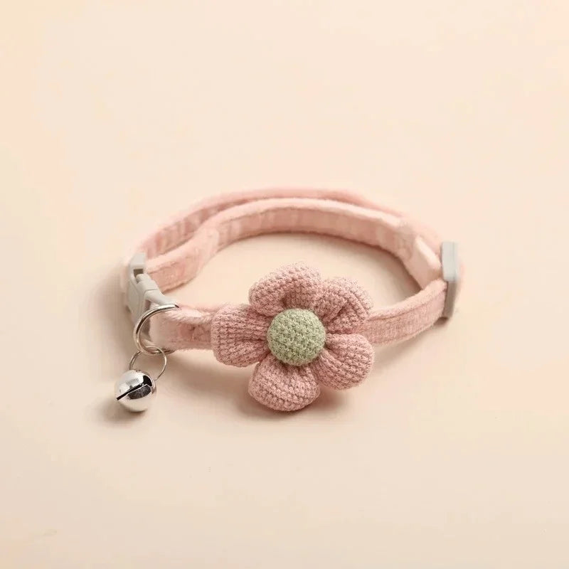 Cat Collar with Cute Flower