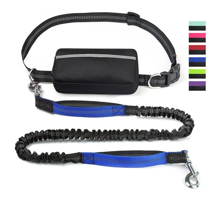 Hands Free Dog Leash with Zipper Pouch