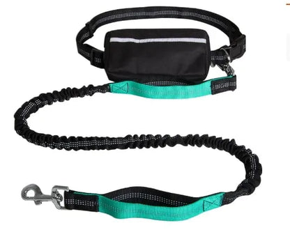 Hands Free Dog Leash with Zipper Pouch