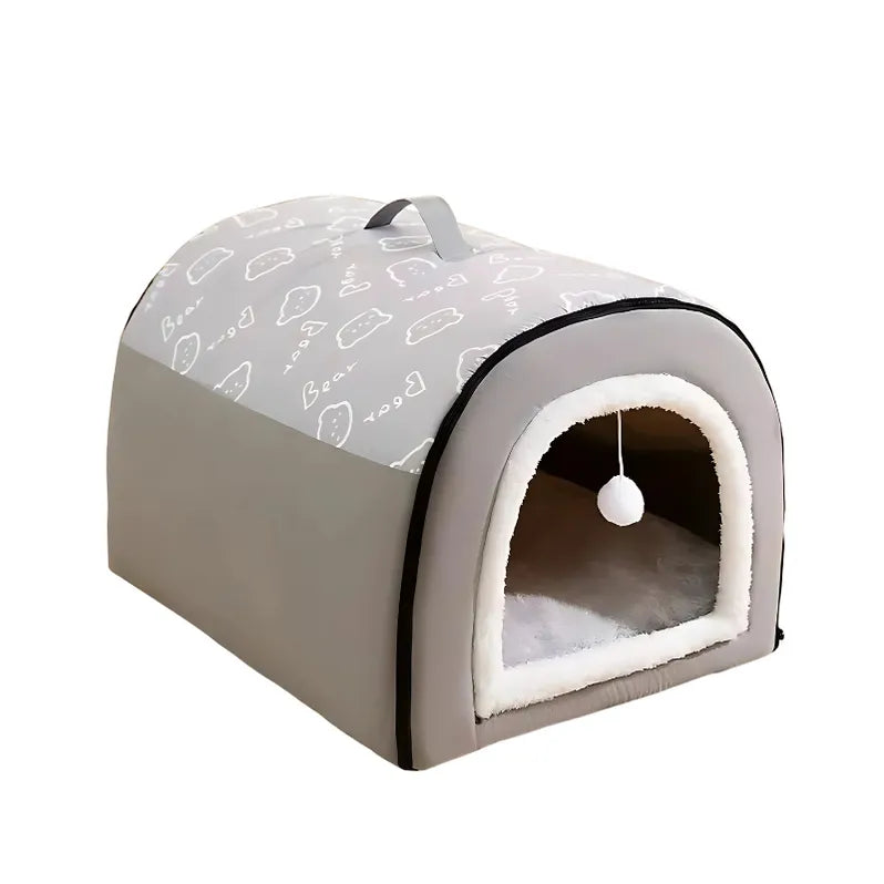 Foldable Pet House for Warm & Snug Naps