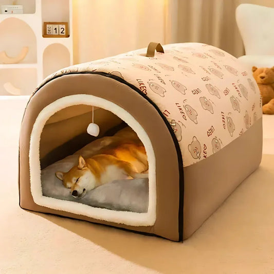 Foldable Pet House for Warm & Snug Naps